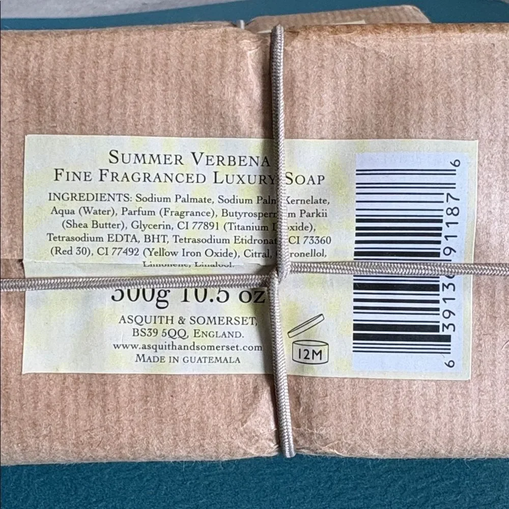 Asquith & Somerset Luxury Bar Soap Bundle Summer Lavender and Summer Verbena